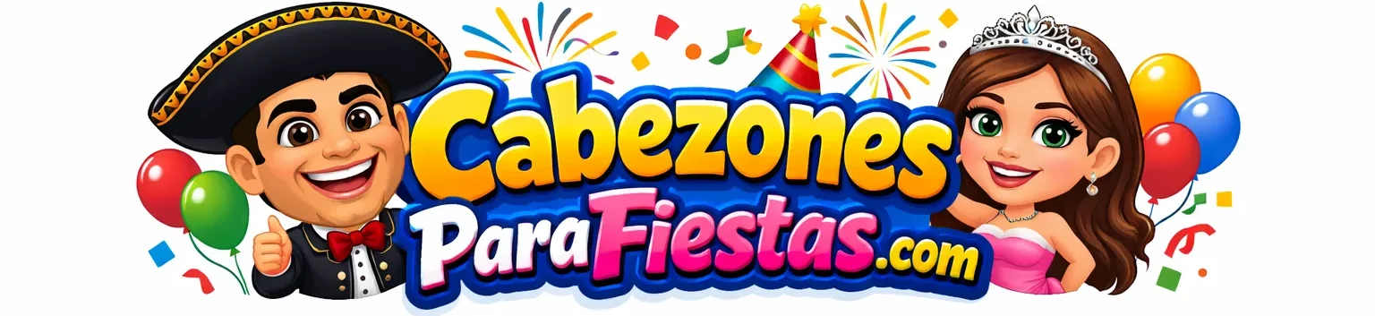 Cabezones para fiestas en CDMX: Animación, Renta, Fabricación y Venta