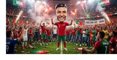 Cabezón de CR7 para fiestas
