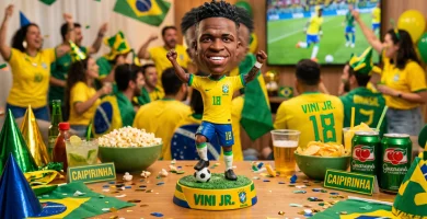 Cabezón de vini Jr para fiestas infantiles
